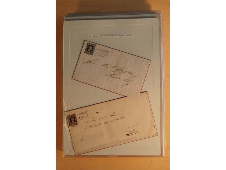 STEMPELSAMMLUNG: Sammlung von über 1200 meist frankierten Briefen sowie rund 350 losen Marke und Briefstücken, dabei viele Fr