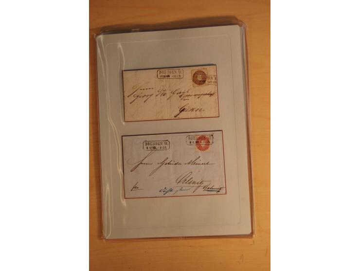 STEMPELSAMMLUNG: Sammlung von über 1200 meist frankierten Briefen sowie rund 350 losen Marke und Briefstücken, dabei viele Fr
