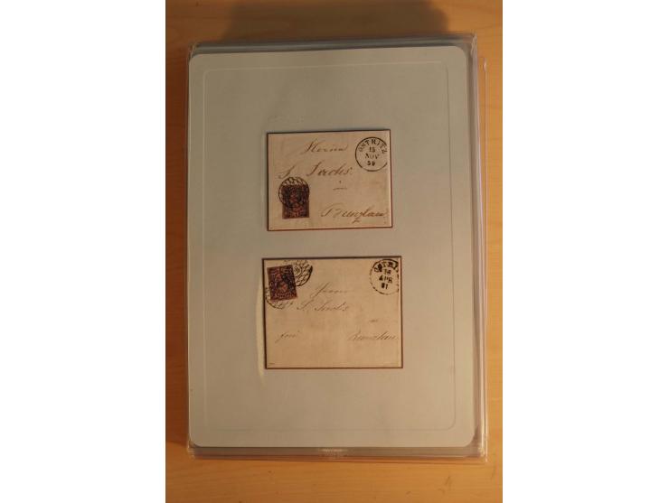 STEMPELSAMMLUNG: Sammlung von über 1200 meist frankierten Briefen sowie rund 350 losen Marke und Briefstücken, dabei viele Fr