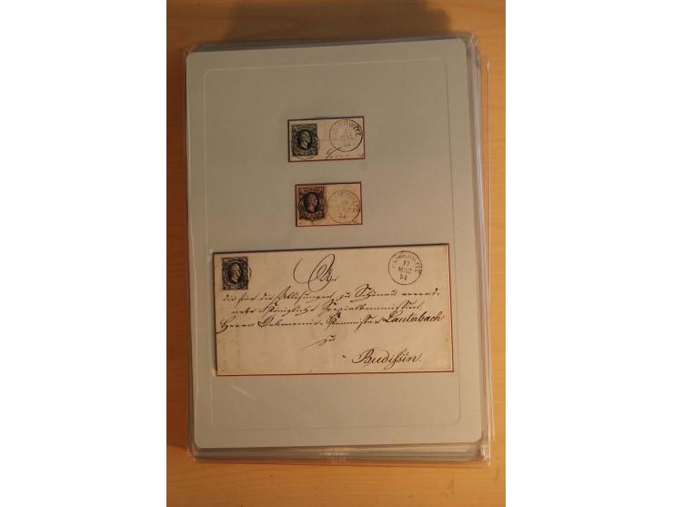 STEMPELSAMMLUNG: Sammlung von über 1200 meist frankierten Briefen sowie rund 350 losen Marke und Briefstücken, dabei viele Fr