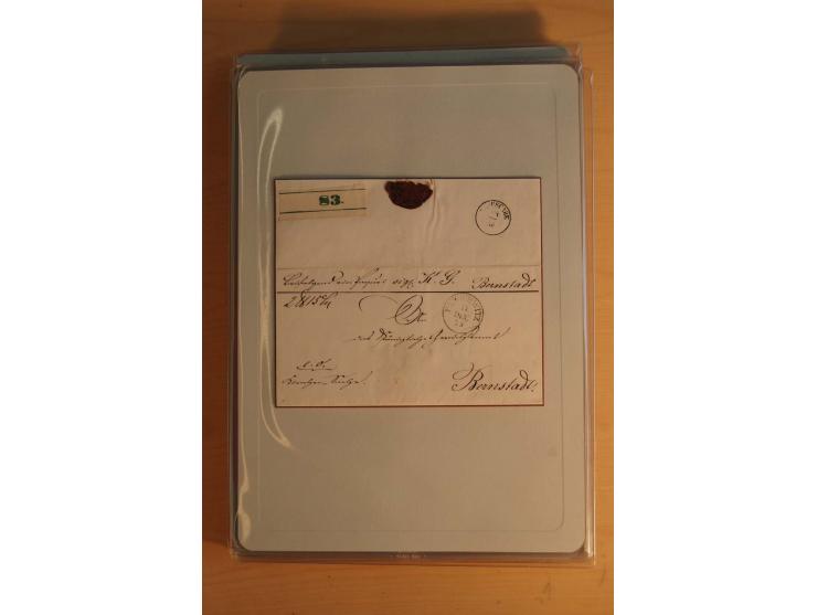 STEMPELSAMMLUNG: Sammlung von über 1200 meist frankierten Briefen sowie rund 350 losen Marke und Briefstücken, dabei viele Fr