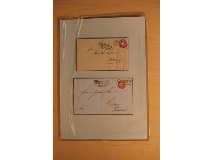 STEMPELSAMMLUNG: Sammlung von über 1200 meist frankierten Briefen sowie rund 350 losen Marke und Briefstücken, dabei viele Fr