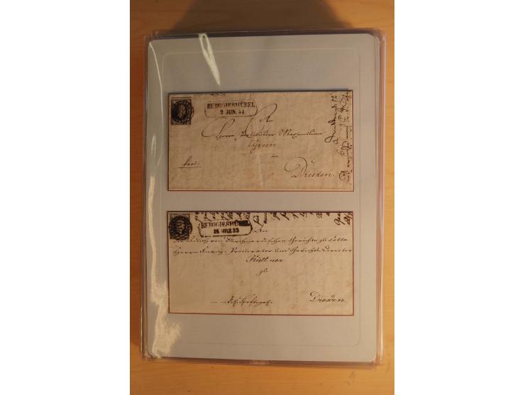 STEMPELSAMMLUNG: Sammlung von über 1200 meist frankierten Briefen sowie rund 350 losen Marke und Briefstücken, dabei viele Fr