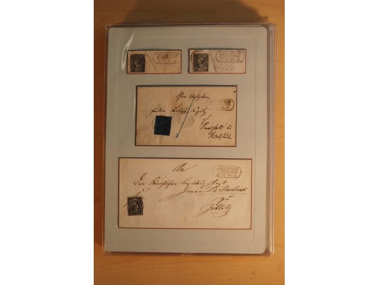 STEMPELSAMMLUNG: Sammlung von über 1200 meist frankierten Briefen sowie rund 350 losen Marke und Briefstücken, dabei viele Fr