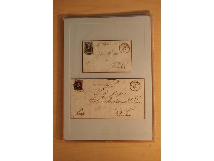STEMPELSAMMLUNG: Sammlung von über 1200 meist frankierten Briefen sowie rund 350 losen Marke und Briefstücken, dabei viele Fr