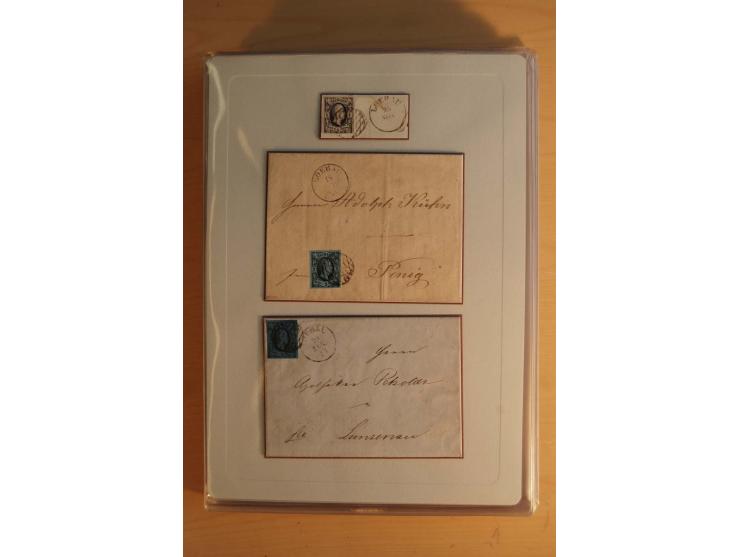 STEMPELSAMMLUNG: Sammlung von über 1200 meist frankierten Briefen sowie rund 350 losen Marke und Briefstücken, dabei viele Fr