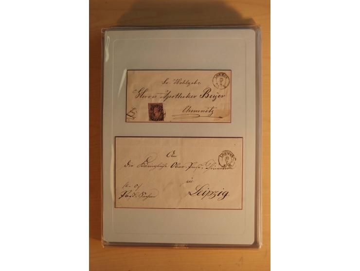 STEMPELSAMMLUNG: Sammlung von über 1200 meist frankierten Briefen sowie rund 350 losen Marke und Briefstücken, dabei viele Fr