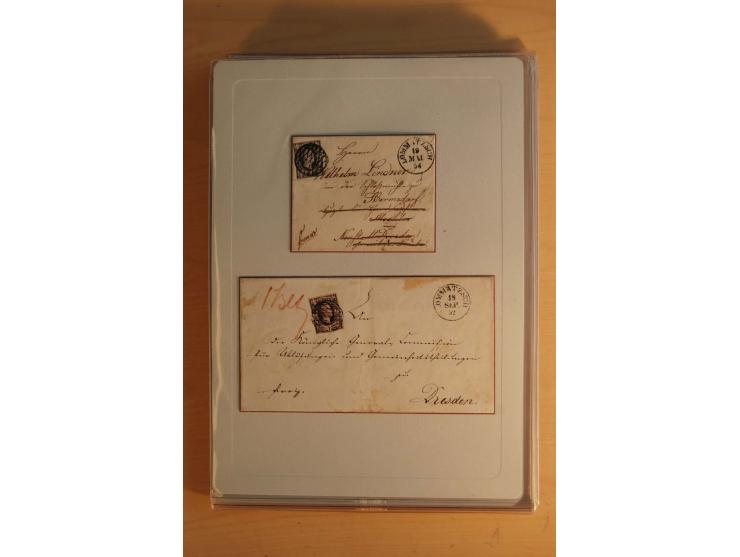 STEMPELSAMMLUNG: Sammlung von über 1200 meist frankierten Briefen sowie rund 350 losen Marke und Briefstücken, dabei viele Fr