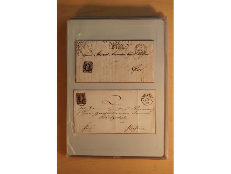 STEMPELSAMMLUNG: Sammlung von über 1200 meist frankierten Briefen sowie rund 350 losen Marke und Briefstücken, dabei viele Fr
