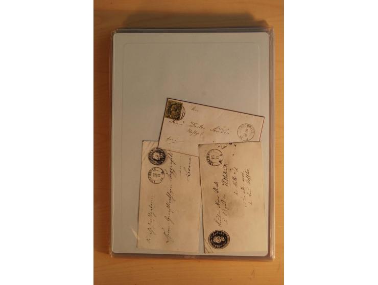 STEMPELSAMMLUNG: Sammlung von über 1200 meist frankierten Briefen sowie rund 350 losen Marke und Briefstücken, dabei viele Fr
