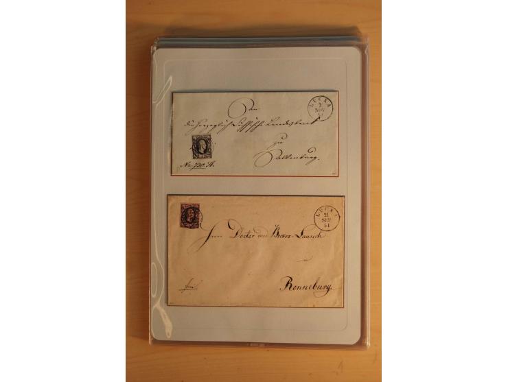 STEMPELSAMMLUNG: Sammlung von über 1200 meist frankierten Briefen sowie rund 350 losen Marke und Briefstücken, dabei viele Fr