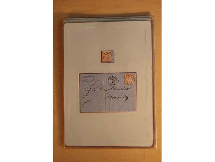 STEMPELSAMMLUNG: Sammlung von über 1200 meist frankierten Briefen sowie rund 350 losen Marke und Briefstücken, dabei viele Fr