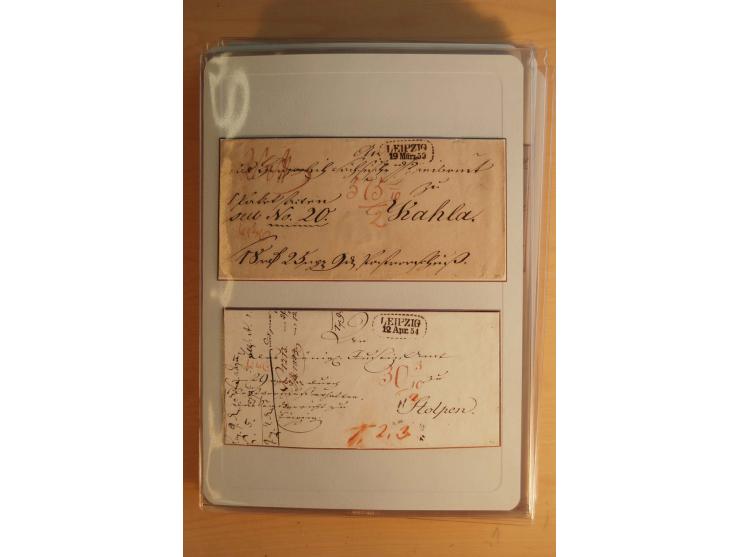 STEMPELSAMMLUNG: Sammlung von über 1200 meist frankierten Briefen sowie rund 350 losen Marke und Briefstücken, dabei viele Fr
