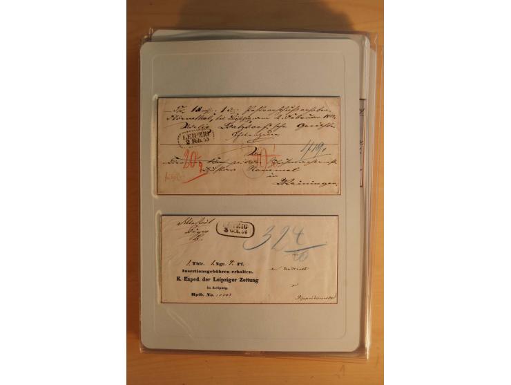 STEMPELSAMMLUNG: Sammlung von über 1200 meist frankierten Briefen sowie rund 350 losen Marke und Briefstücken, dabei viele Fr