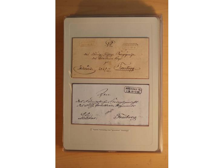 STEMPELSAMMLUNG: Sammlung von über 1200 meist frankierten Briefen sowie rund 350 losen Marke und Briefstücken, dabei viele Fr