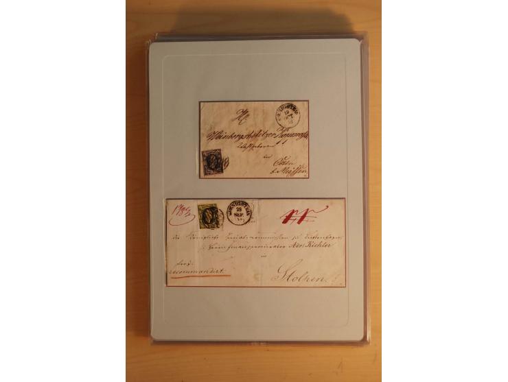STEMPELSAMMLUNG: Sammlung von über 1200 meist frankierten Briefen sowie rund 350 losen Marke und Briefstücken, dabei viele Fr