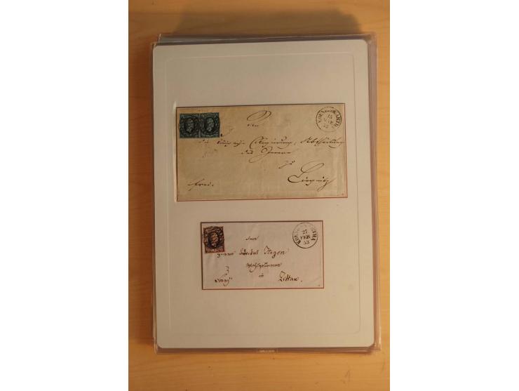STEMPELSAMMLUNG: Sammlung von über 1200 meist frankierten Briefen sowie rund 350 losen Marke und Briefstücken, dabei viele Fr