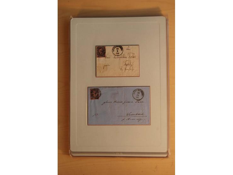 STEMPELSAMMLUNG: Sammlung von über 1200 meist frankierten Briefen sowie rund 350 losen Marke und Briefstücken, dabei viele Fr
