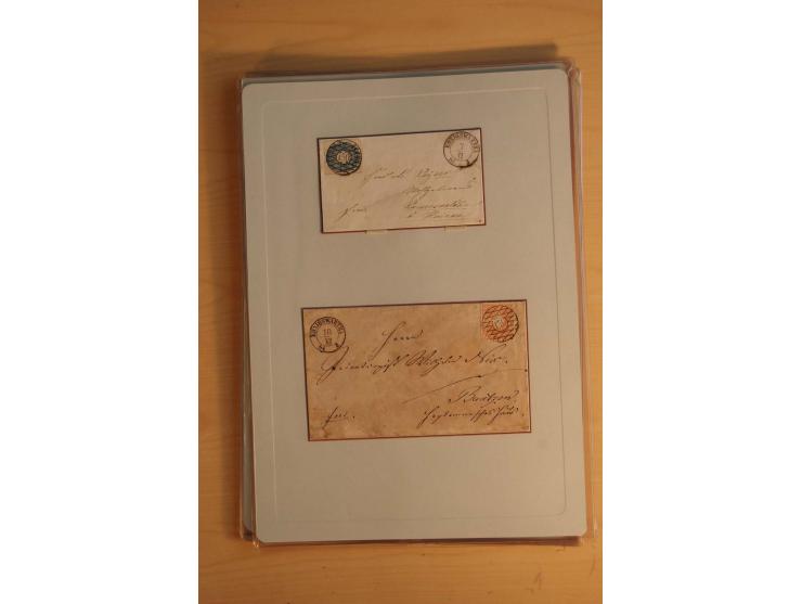 STEMPELSAMMLUNG: Sammlung von über 1200 meist frankierten Briefen sowie rund 350 losen Marke und Briefstücken, dabei viele Fr