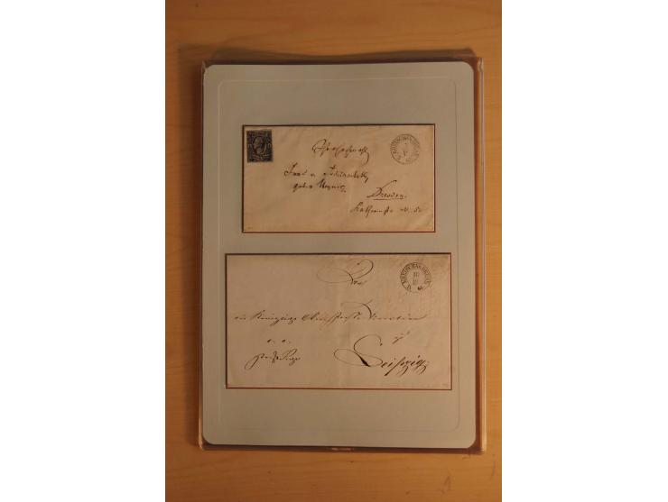 STEMPELSAMMLUNG: Sammlung von über 1200 meist frankierten Briefen sowie rund 350 losen Marke und Briefstücken, dabei viele Fr