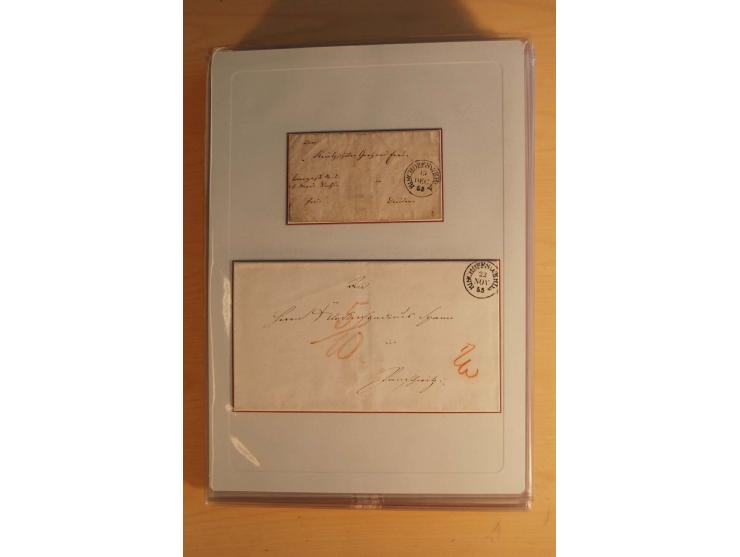 STEMPELSAMMLUNG: Sammlung von über 1200 meist frankierten Briefen sowie rund 350 losen Marke und Briefstücken, dabei viele Fr