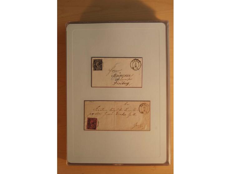 STEMPELSAMMLUNG: Sammlung von über 1200 meist frankierten Briefen sowie rund 350 losen Marke und Briefstücken, dabei viele Fr