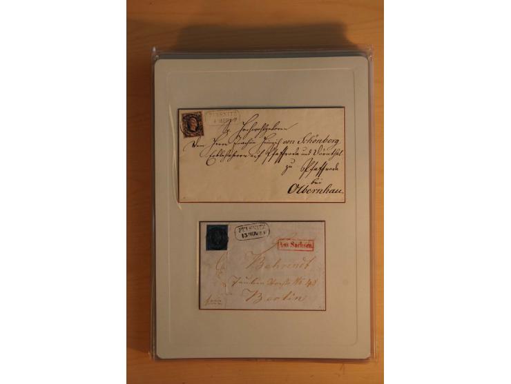 STEMPELSAMMLUNG: Sammlung von über 1200 meist frankierten Briefen sowie rund 350 losen Marke und Briefstücken, dabei viele Fr