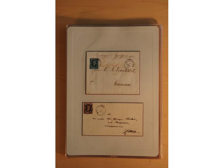 STEMPELSAMMLUNG: Sammlung von über 1200 meist frankierten Briefen sowie rund 350 losen Marke und Briefstücken, dabei viele Fr