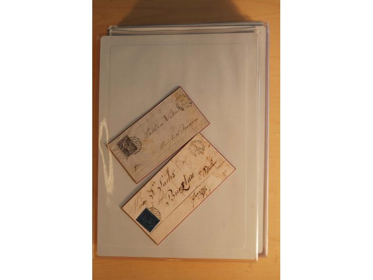 STEMPELSAMMLUNG: Sammlung von über 1200 meist frankierten Briefen sowie rund 350 losen Marke und Briefstücken, dabei viele Fr