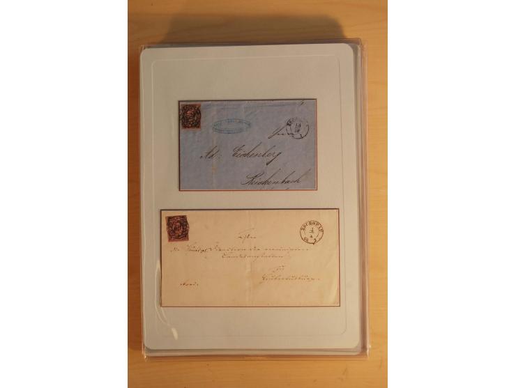 STEMPELSAMMLUNG: Sammlung von über 1200 meist frankierten Briefen sowie rund 350 losen Marke und Briefstücken, dabei viele Fr