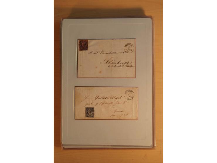 STEMPELSAMMLUNG: Sammlung von über 1200 meist frankierten Briefen sowie rund 350 losen Marke und Briefstücken, dabei viele Fr