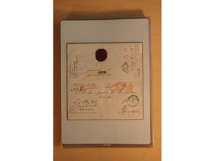 STEMPELSAMMLUNG: Sammlung von über 1200 meist frankierten Briefen sowie rund 350 losen Marke und Briefstücken, dabei viele Fr
