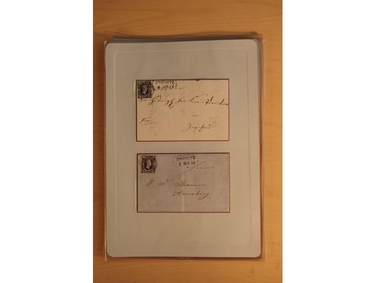 STEMPELSAMMLUNG: Sammlung von über 1200 meist frankierten Briefen sowie rund 350 losen Marke und Briefstücken, dabei viele Fr