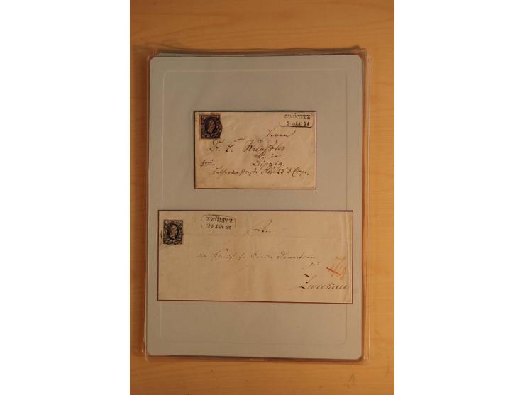 STEMPELSAMMLUNG: Sammlung von über 1200 meist frankierten Briefen sowie rund 350 losen Marke und Briefstücken, dabei viele Fr