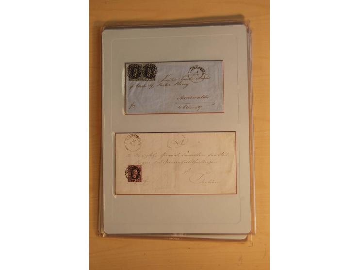 STEMPELSAMMLUNG: Sammlung von über 1200 meist frankierten Briefen sowie rund 350 losen Marke und Briefstücken, dabei viele Fr