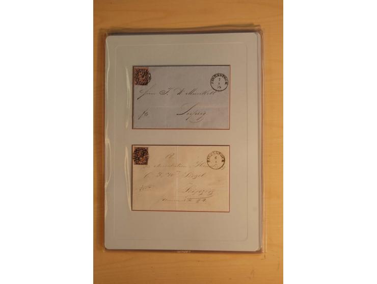 STEMPELSAMMLUNG: Sammlung von über 1200 meist frankierten Briefen sowie rund 350 losen Marke und Briefstücken, dabei viele Fr
