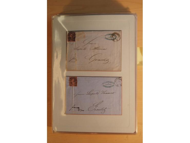 STEMPELSAMMLUNG: Sammlung von über 1200 meist frankierten Briefen sowie rund 350 losen Marke und Briefstücken, dabei viele Fr