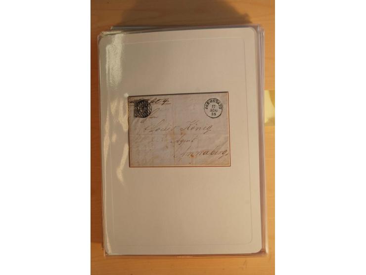 STEMPELSAMMLUNG: Sammlung von über 1200 meist frankierten Briefen sowie rund 350 losen Marke und Briefstücken, dabei viele Fr