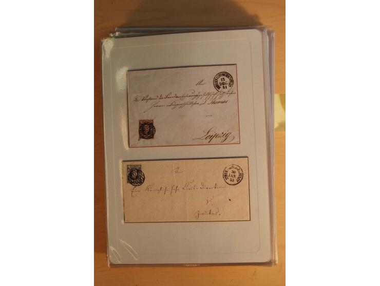 STEMPELSAMMLUNG: Sammlung von über 1200 meist frankierten Briefen sowie rund 350 losen Marke und Briefstücken, dabei viele Fr