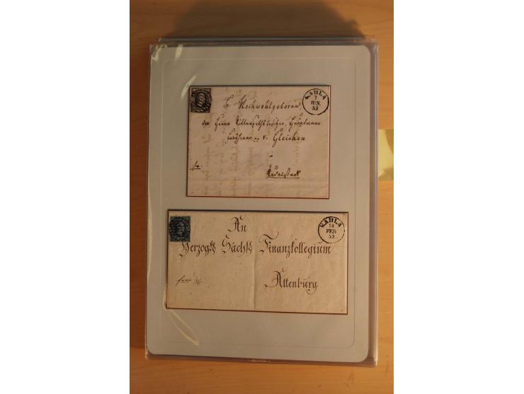 STEMPELSAMMLUNG: Sammlung von über 1200 meist frankierten Briefen sowie rund 350 losen Marke und Briefstücken, dabei viele Fr