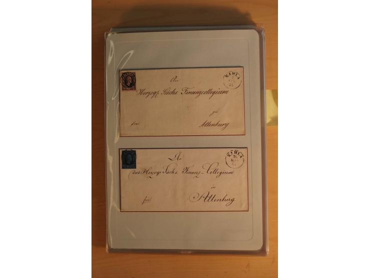 STEMPELSAMMLUNG: Sammlung von über 1200 meist frankierten Briefen sowie rund 350 losen Marke und Briefstücken, dabei viele Fr