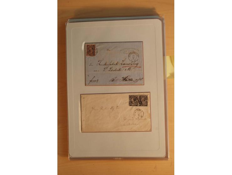 STEMPELSAMMLUNG: Sammlung von über 1200 meist frankierten Briefen sowie rund 350 losen Marke und Briefstücken, dabei viele Fr