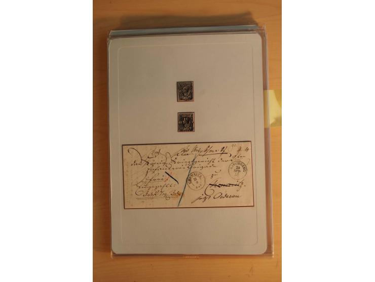 STEMPELSAMMLUNG: Sammlung von über 1200 meist frankierten Briefen sowie rund 350 losen Marke und Briefstücken, dabei viele Fr