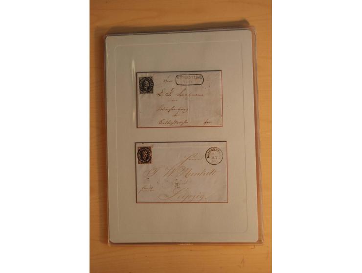 STEMPELSAMMLUNG: Sammlung von über 1200 meist frankierten Briefen sowie rund 350 losen Marke und Briefstücken, dabei viele Fr