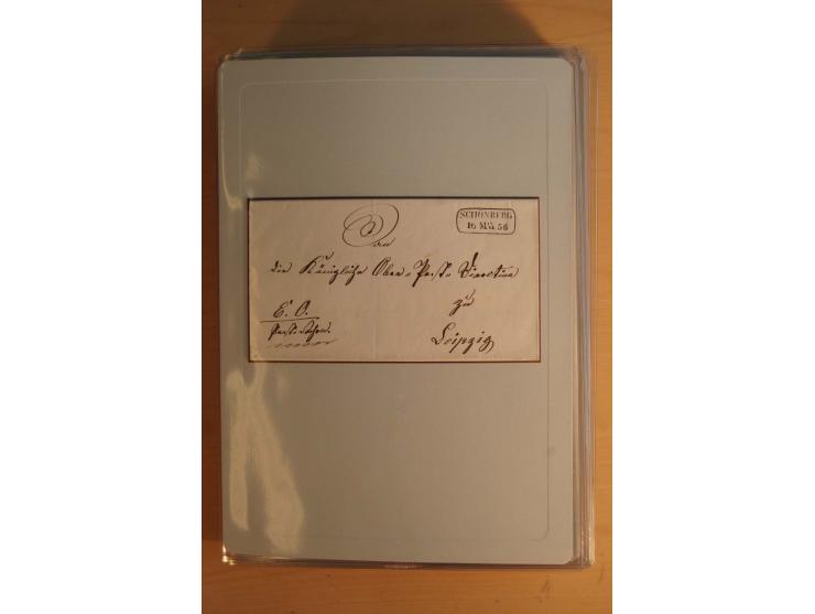 STEMPELSAMMLUNG: Sammlung von über 1200 meist frankierten Briefen sowie rund 350 losen Marke und Briefstücken, dabei viele Fr