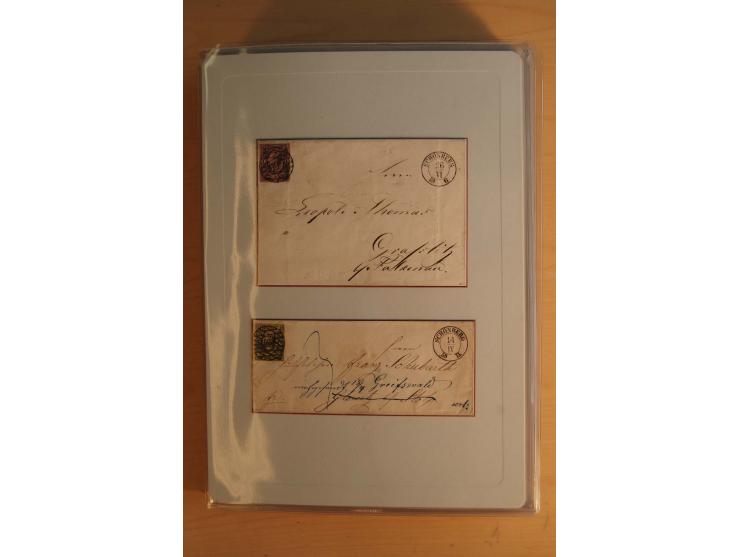 STEMPELSAMMLUNG: Sammlung von über 1200 meist frankierten Briefen sowie rund 350 losen Marke und Briefstücken, dabei viele Fr