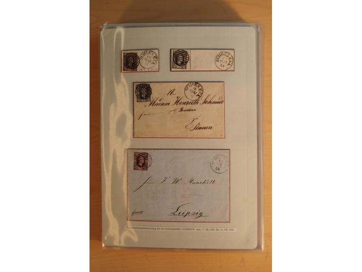 STEMPELSAMMLUNG: Sammlung von über 1200 meist frankierten Briefen sowie rund 350 losen Marke und Briefstücken, dabei viele Fr