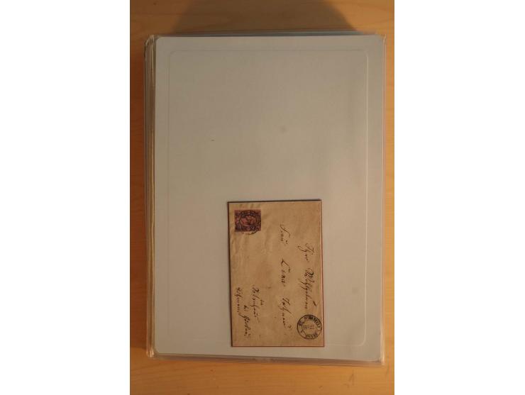STEMPELSAMMLUNG: Sammlung von über 1200 meist frankierten Briefen sowie rund 350 losen Marke und Briefstücken, dabei viele Fr