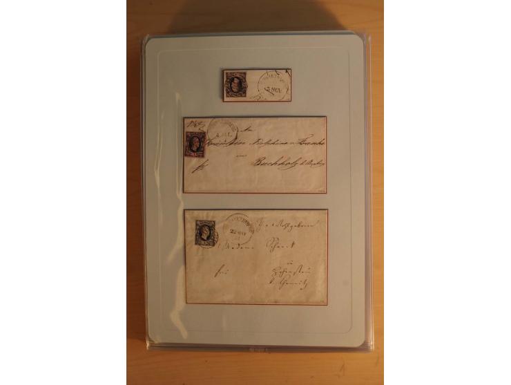 STEMPELSAMMLUNG: Sammlung von über 1200 meist frankierten Briefen sowie rund 350 losen Marke und Briefstücken, dabei viele Fr