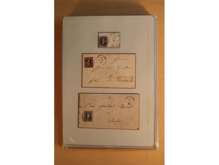 STEMPELSAMMLUNG: Sammlung von über 1200 meist frankierten Briefen sowie rund 350 losen Marke und Briefstücken, dabei viele Fr